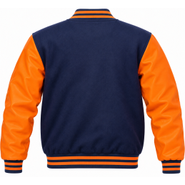 Nike Swoosh Men's Two Tone Leathered Varsity Jacket