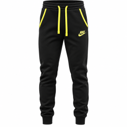 Nike Sportswear Club Fleece Zip Hoodie & Pants Set Black/Yellow