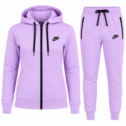 Nike Women's Sportswear Tech Fleece Hoodie & Pants  2 Pc Set Lavender