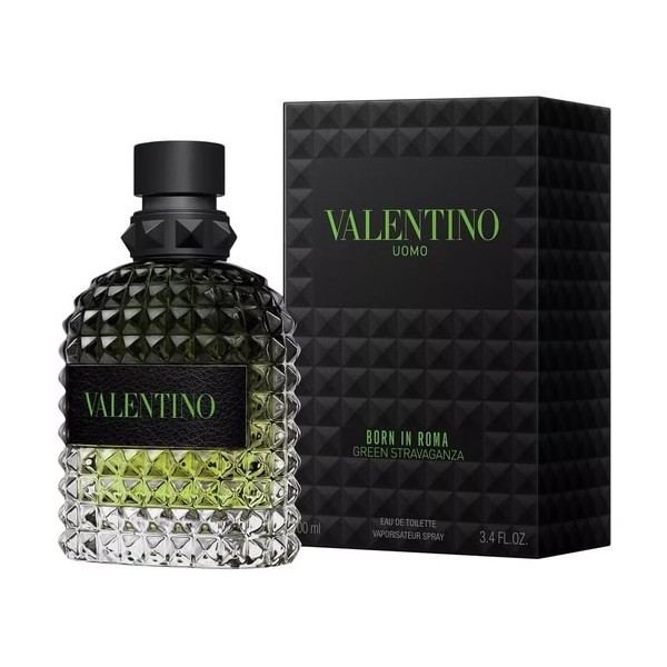 Valentino Uomo Born in Roma Green Stravaganza Eau de Toilette 3.4 oz