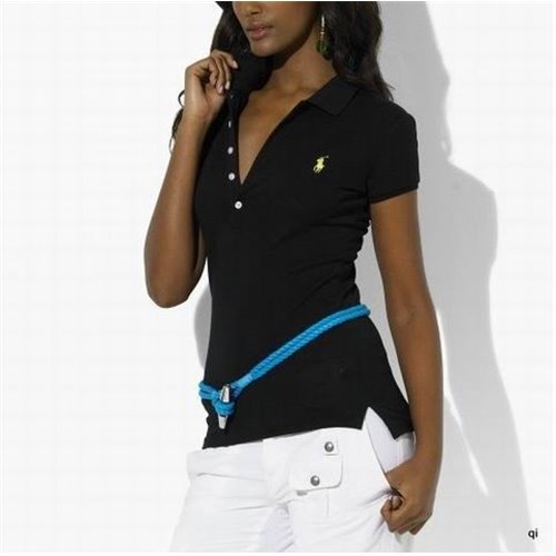 Polo Ralph Lauren Skinny FIit Stretch  Mesh Polo Shirt Black