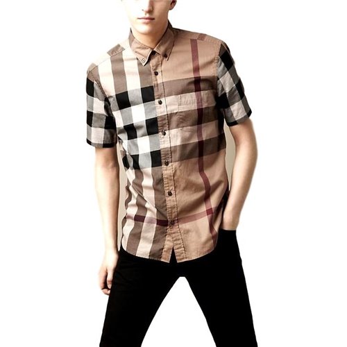 Burberry Men's Giant Exploded Check Cotton Shirt